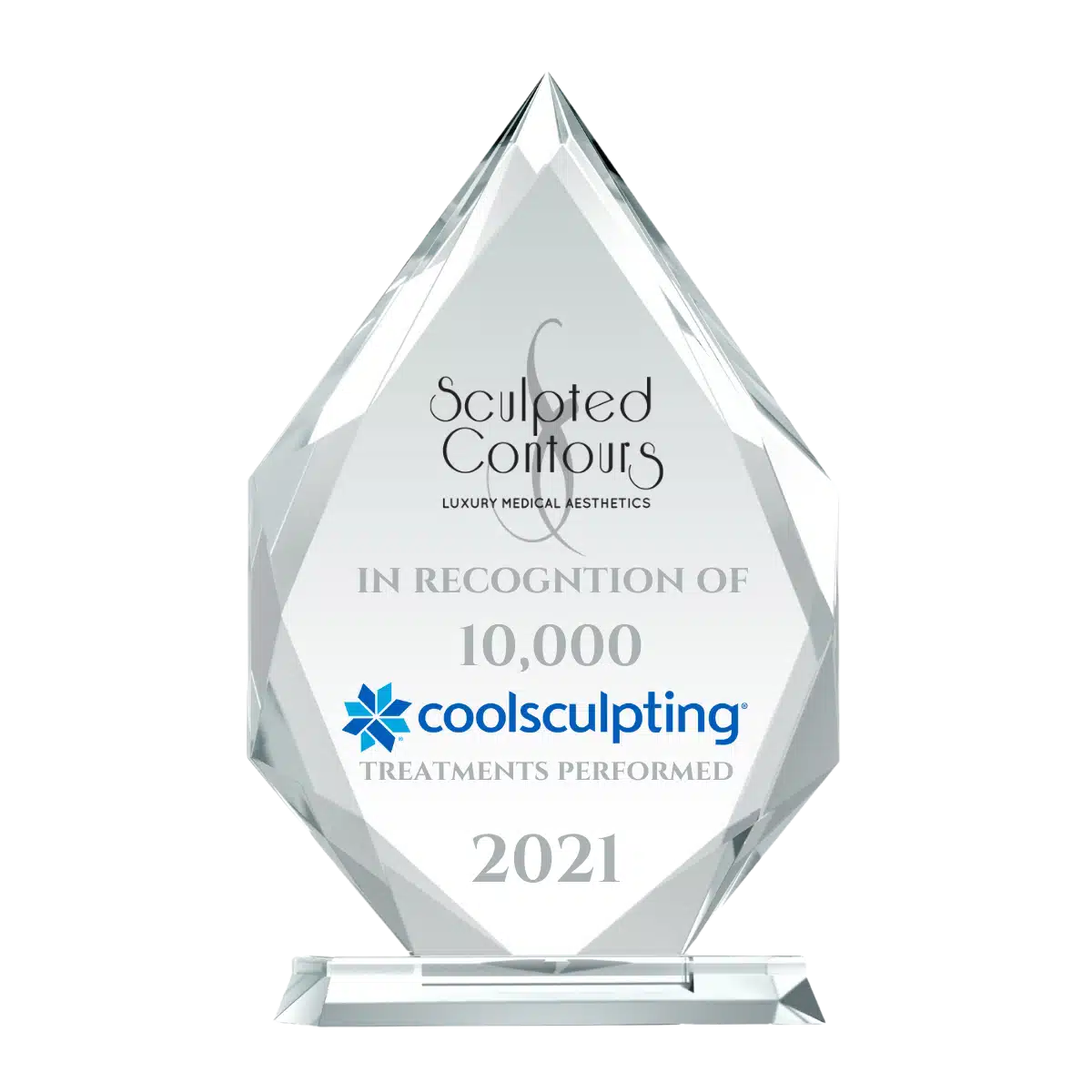 Sculpted Contours was recognized for 10,000 Coolsculpting treatments in Atlanta, GA