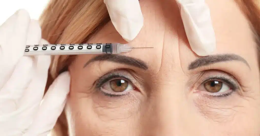 woman-getting-botox-injections-for-facial-wrinkles-botox-cosmetics